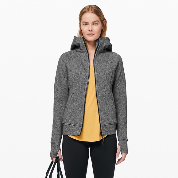 lululemon athletica Tops - Lululemon Scuba Hoodie in heathered speckled black